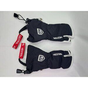 Hestra Army Leather Heli Ski Mitts Gloves Size 6
